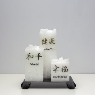 Square Candles - Feng Shui set